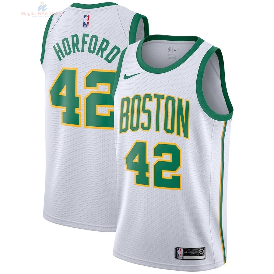 Acquista Maglia NBA Nike Boston Celtics #42 Al Horford Nike Bianco Città 2018-19