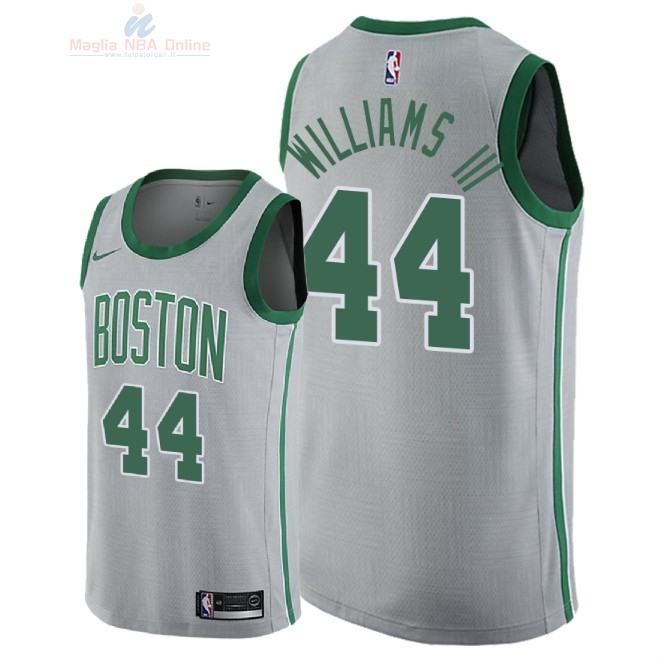 Acquista Maglia NBA Nike Boston Celtics #44 Robert Williams III Nike Grigio Città 2018-19