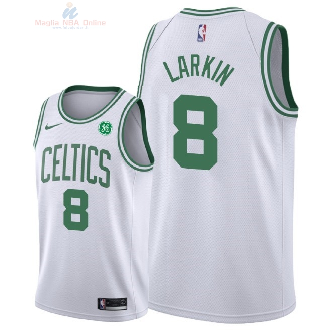 Acquista Maglia NBA Nike Boston Celtics #8 Shane Larkin Bianco 2018