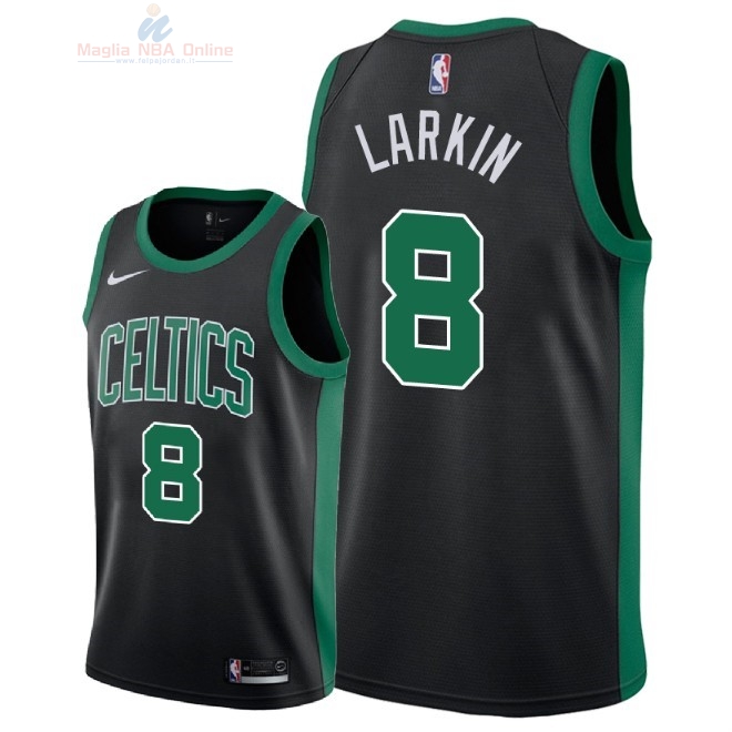 Acquista Maglia NBA Nike Boston Celtics #8 Shane Larkin Nero Statement 2018