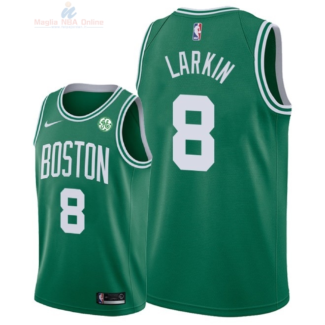 Acquista Maglia NBA Nike Boston Celtics #8 Shane Larkin Verde 2018