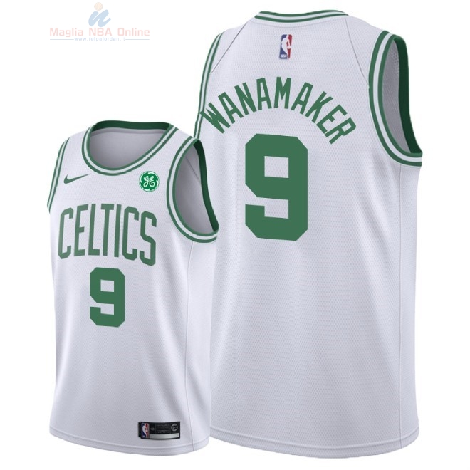 Acquista Maglia NBA Nike Boston Celtics #9 Bradley Wanamaker Bianco 2018-19