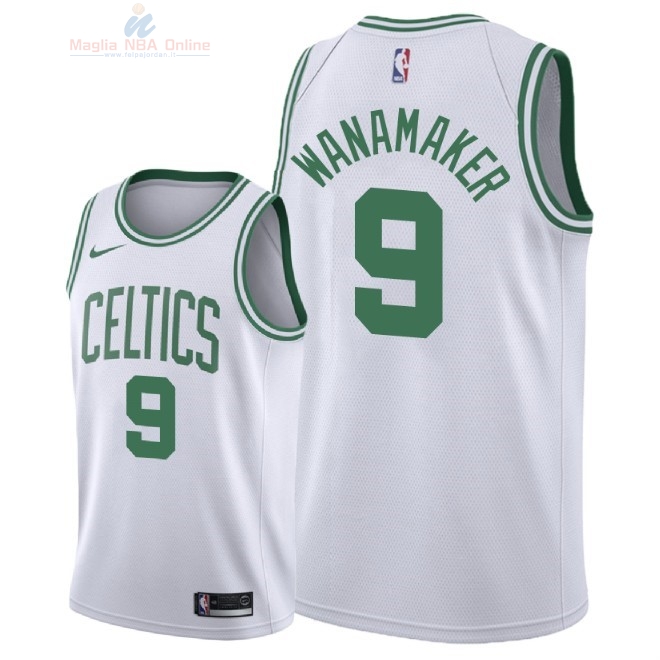 Acquista Maglia NBA Nike Boston Celtics #9 Bradley Wanamaker Bianco Association 2018-19