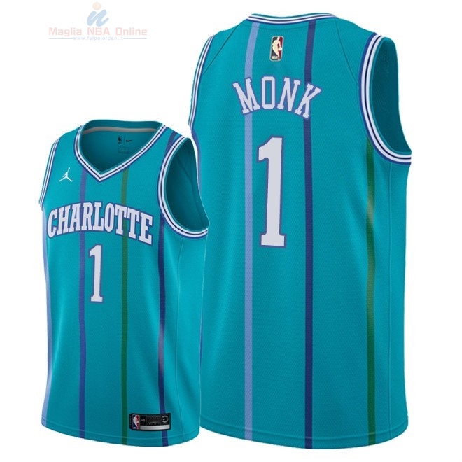 Acquista Maglia NBA Nike Charlotte Hornets #1 Malik Monk Retro Verde 2018