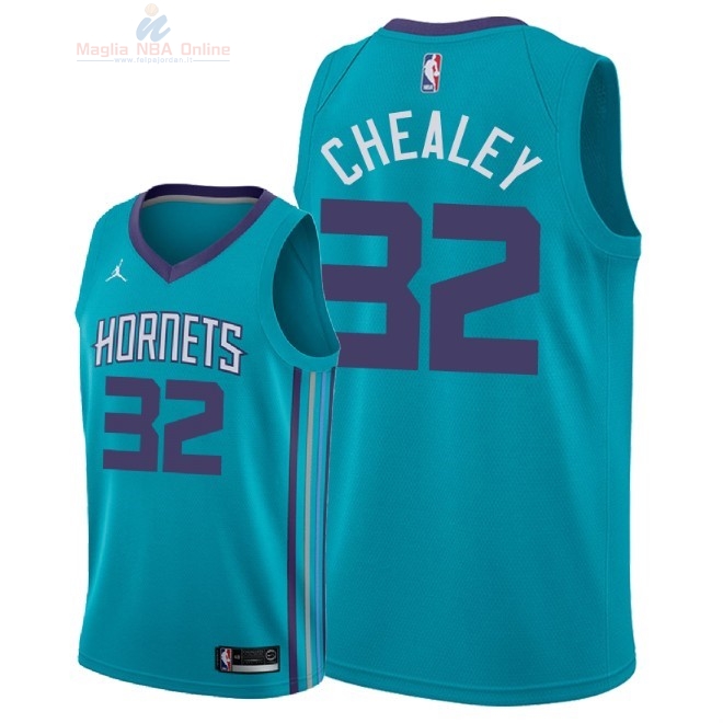 Acquista Maglia NBA Nike Charlotte Hornets #32 Joe Chealey Verde Icon 2018-19