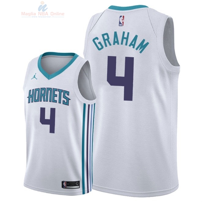 Acquista Maglia NBA Nike Charlotte Hornets #4 Devonte Graham Bianco Association 2018-19