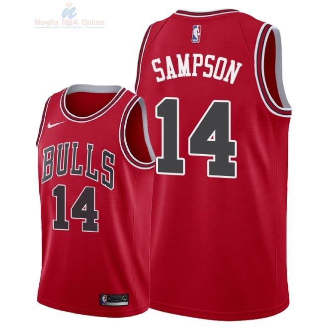 Acquista Maglia NBA Nike Chicago Bulls #14 JaKarr Sampson Rosso Icon 2018