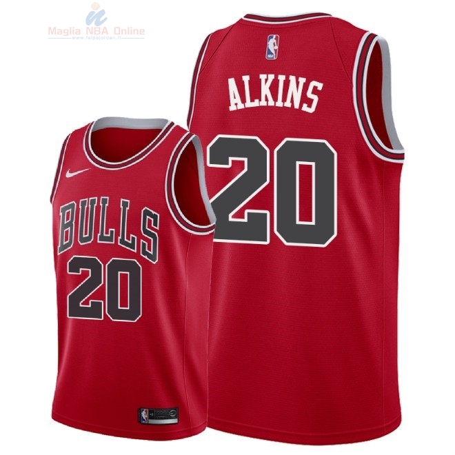 Acquista Maglia NBA Nike Chicago Bulls #20 Rawle Alkins Rosso Icon 2018