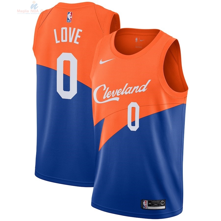 Acquista Maglia NBA Nike Cleveland Cavaliers #0 Kevin Love Nike Blu Città 2018-19