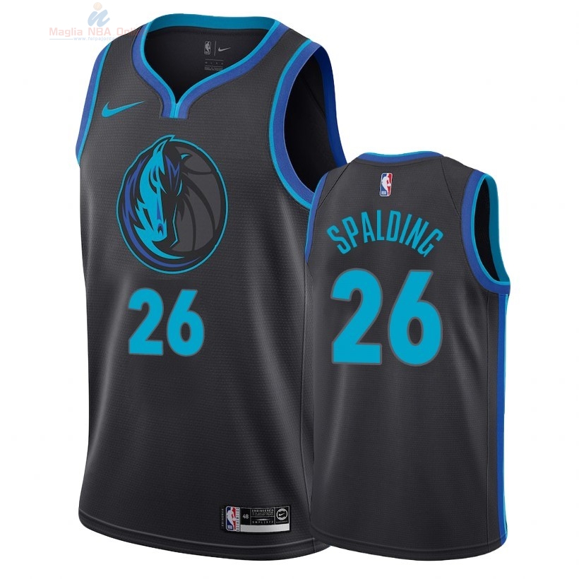 Acquista Maglia NBA Nike Dallas Mavericks #26 Ray Spalding Nike Antracite Città 2018-19