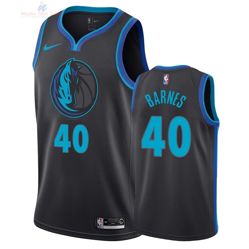 Acquista Maglia NBA Nike Dallas Mavericks #40 Harrison Barnes Nike Antracite Città 2018-19