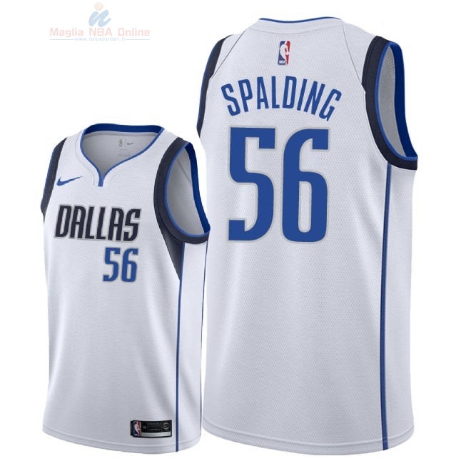 Acquista Maglia NBA Nike Dallas Mavericks #56 Ray Spalding Bianco Association 2018