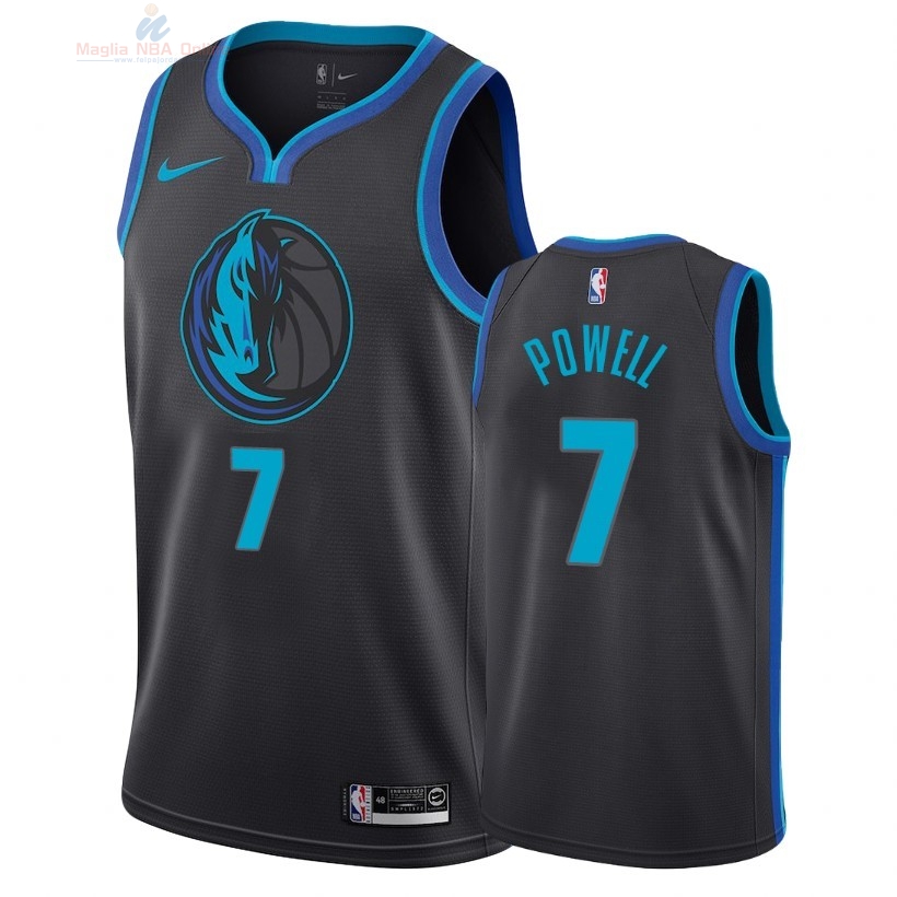 Acquista Maglia NBA Nike Dallas Mavericks #7 Dwight Powell Nike Antracite Città 2018-19