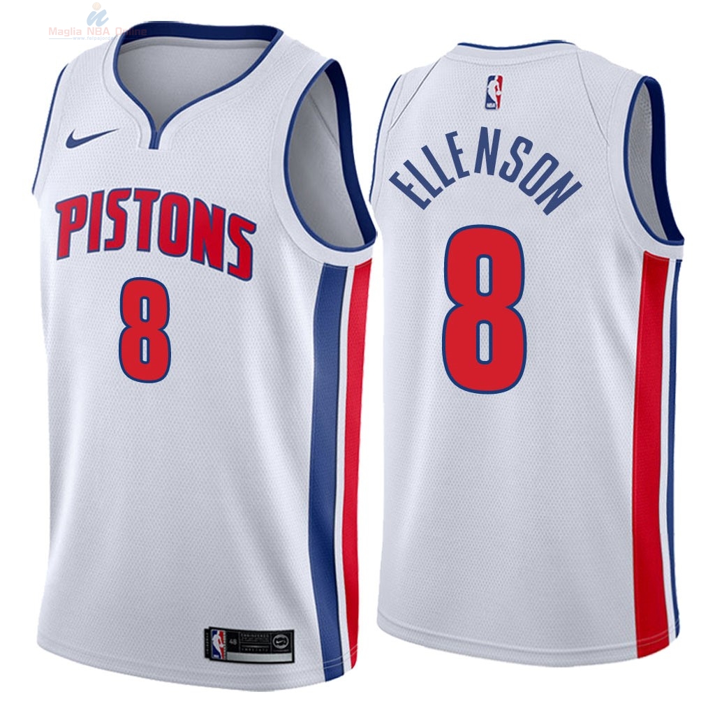 Acquista Maglia NBA Nike Detroit Pistons #8 Henry Ellenson Bianco Association 2018