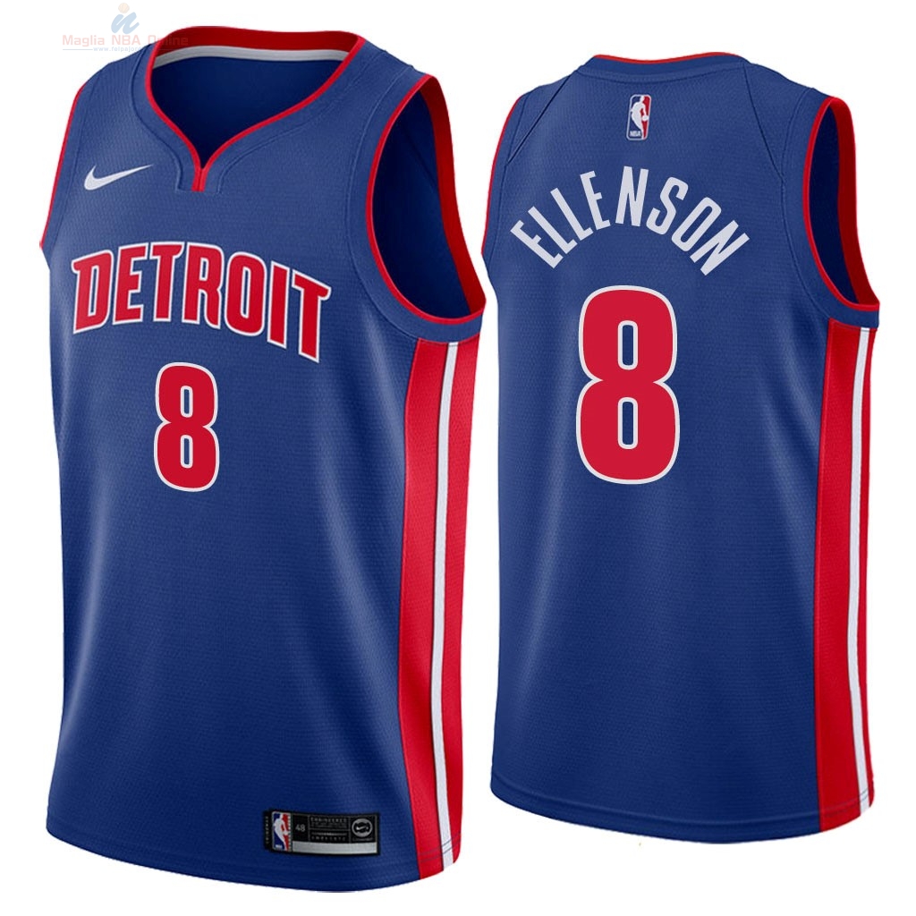 Acquista Maglia NBA Nike Detroit Pistons #8 Henry Ellenson Blu Icon 2018