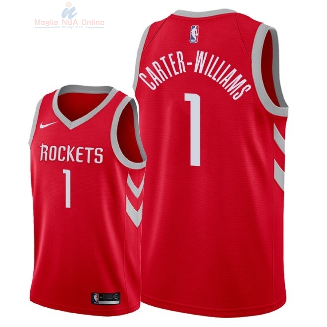 Acquista Maglia NBA Nike Houston Rockets #1 Michael Carter Williams Rosso Icon 2018