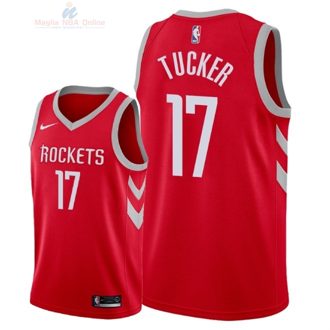 Acquista Maglia NBA Nike Houston Rockets #17 P.J. Tucker Rosso Icon 2018