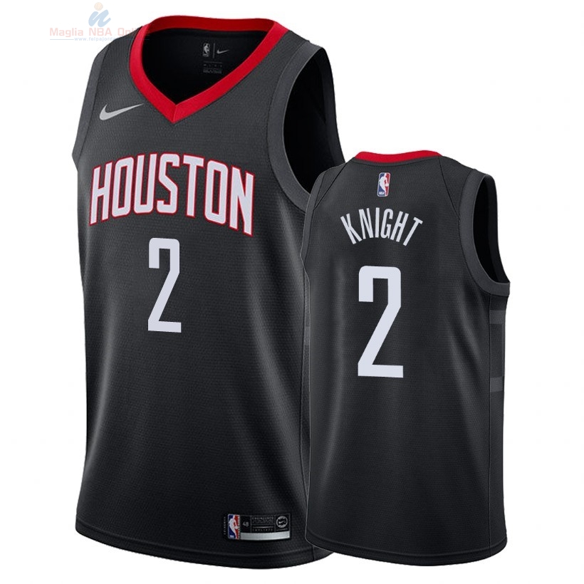 Acquista Maglia NBA Nike Houston Rockets #2 Brandon Knight Nero Statement 2018