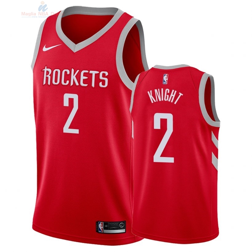 Acquista Maglia NBA Nike Houston Rockets #2 Brandon Knight Rosso Icon 2018