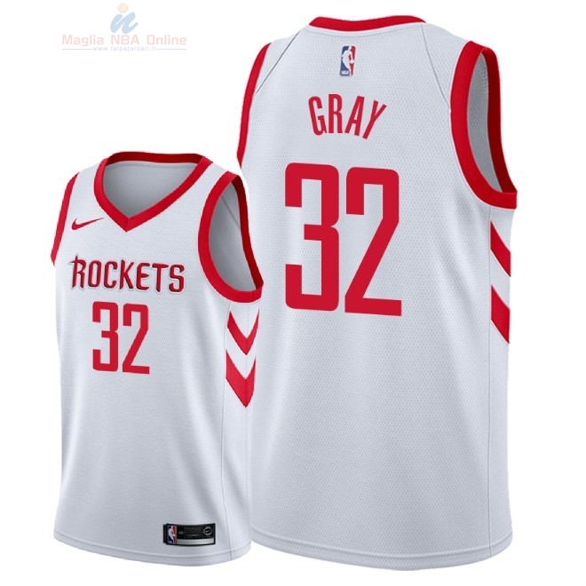 Acquista Maglia NBA Nike Houston Rockets #32 Rob Gray Bianco Association 2018