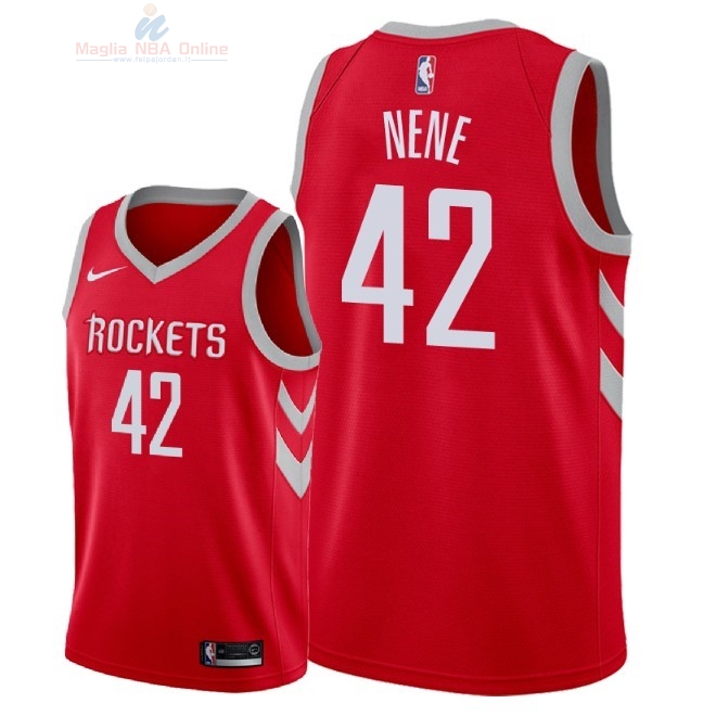 Acquista Maglia NBA Nike Houston Rockets #42 Nene Rosso Icon 2018