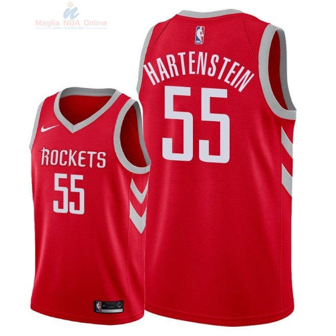 Acquista Maglia NBA Nike Houston Rockets #55 Isaiah Hartenstein Rosso Icon 2018