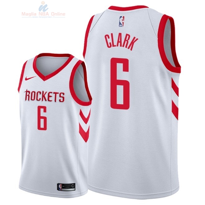 Acquista Maglia NBA Nike Houston Rockets #6 Gary Clark Bianco Association 2018