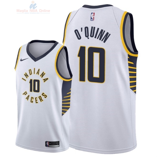 Acquista Maglia NBA Nike Indiana Pacers #10 Kyle O'Quinn Bianco Association 2018-19