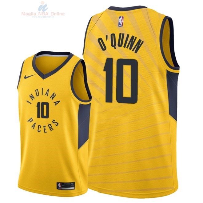 Acquista Maglia NBA Nike Indiana Pacers #10 Kyle O'Quinn Giallo Statement 2018-19