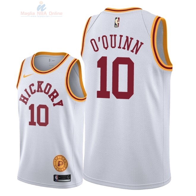 Acquista Maglia NBA Nike Indiana Pacers #10 Kyle O'Quinn Retro Bianco 2018-19