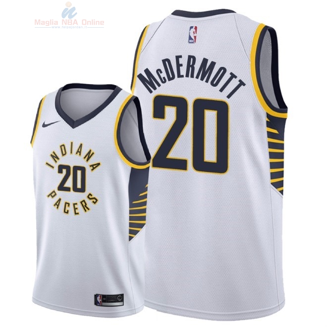 Acquista Maglia NBA Nike Indiana Pacers #20 Doug McDermott Bianco Association 2018-19