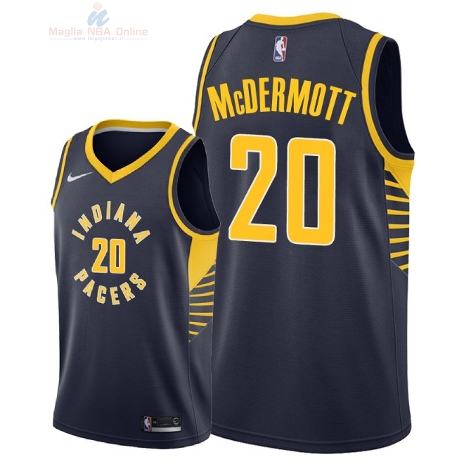 Acquista Maglia NBA Nike Indiana Pacers #20 Doug McDermott Marino Icon 2018-19