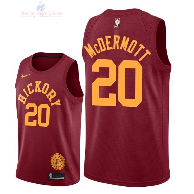 Acquista Maglia NBA Nike Indiana Pacers #20 Doug McDermott Nike Retro Granate 2018-19