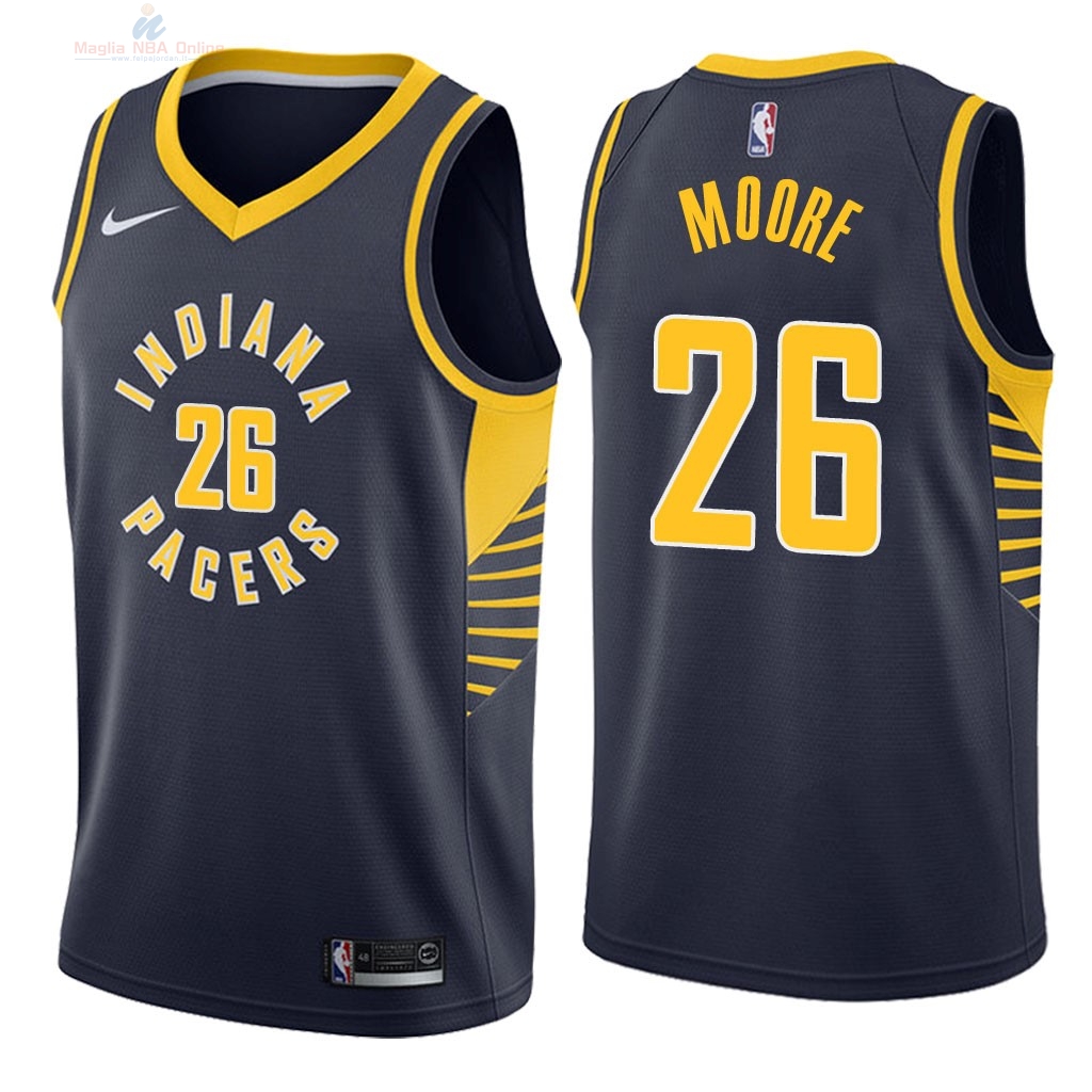 Acquista Maglia NBA Nike Indiana Pacers #26 Ben Moore Marino Icon 2018