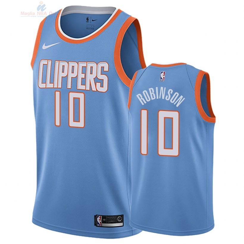 Acquista Maglia NBA Nike Los Angeles Clippers #10 Jerome Robinson Nike Blu Città 2018