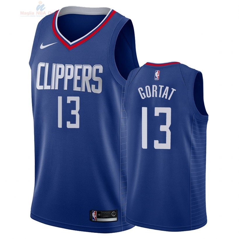 Acquista Maglia NBA Nike Los Angeles Clippers #13 Marcin Gortat Blu Icon 2018