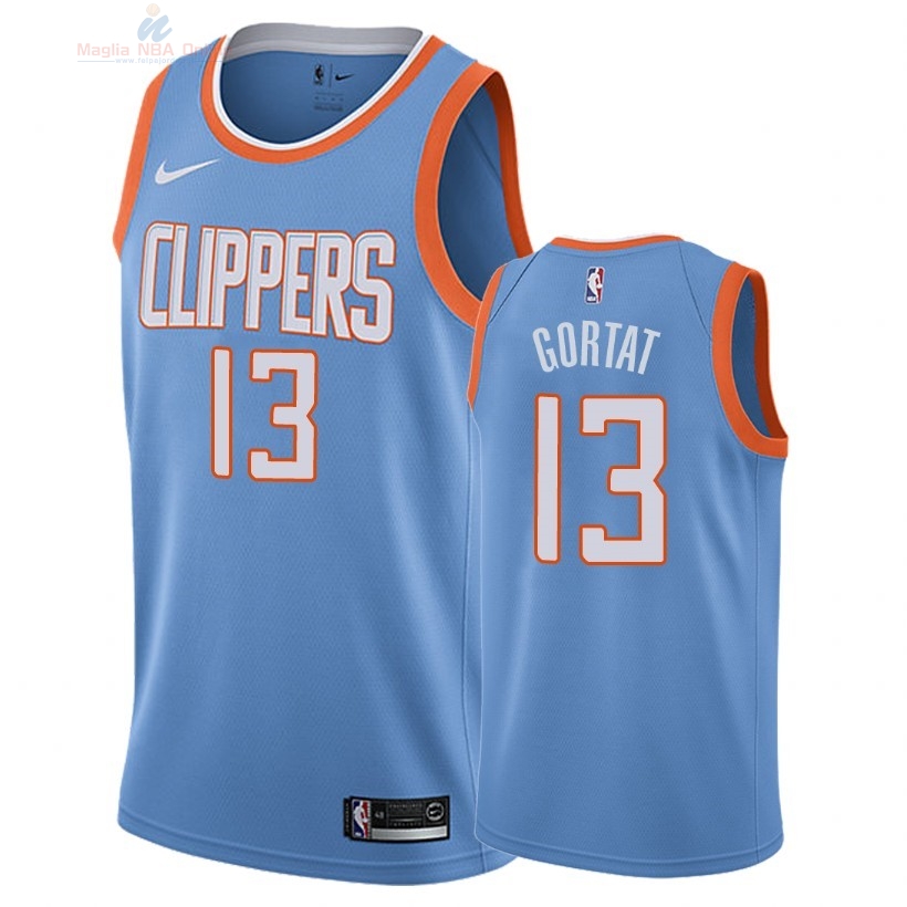 Acquista Maglia NBA Nike Los Angeles Clippers #13 Marcin Gortat Nike Blu Città 2018