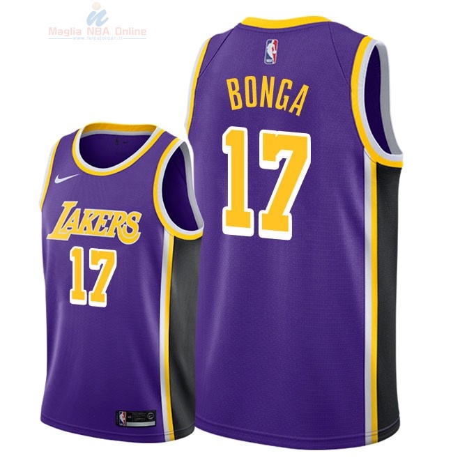 Acquista Maglia NBA Nike Los Angeles Lakers #17 Isaac Bonga Porpora Statement 2018-19