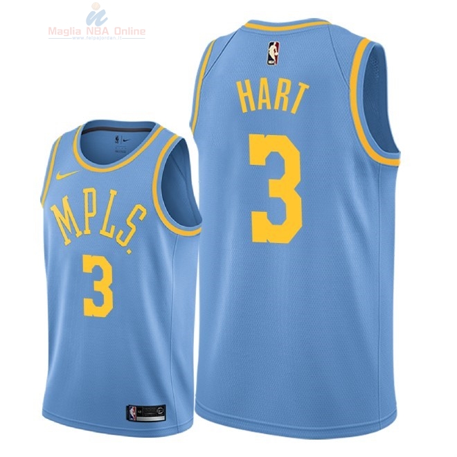 Acquista Maglia NBA Nike Los Angeles Lakers #3 Josh Hart Retro Blu 2018