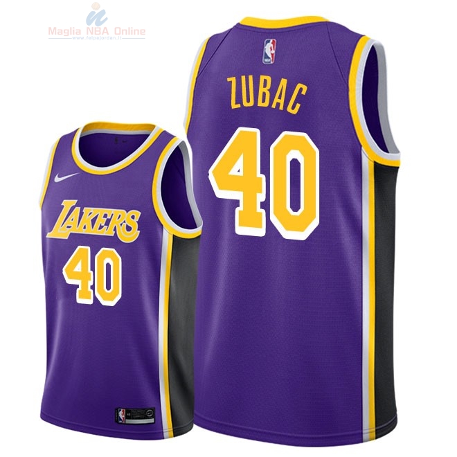 Acquista Maglia NBA Nike Los Angeles Lakers #40 Ivica Zubac Porpora Statement 2018-19