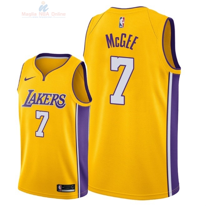Acquista Maglia NBA Nike Los Angeles Lakers #7 JaVale McGee Giallo Icon 2018