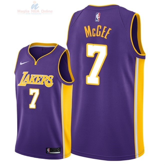 Acquista Maglia NBA Nike Los Angeles Lakers #7 JaVale McGee Porpora Statement 2018
