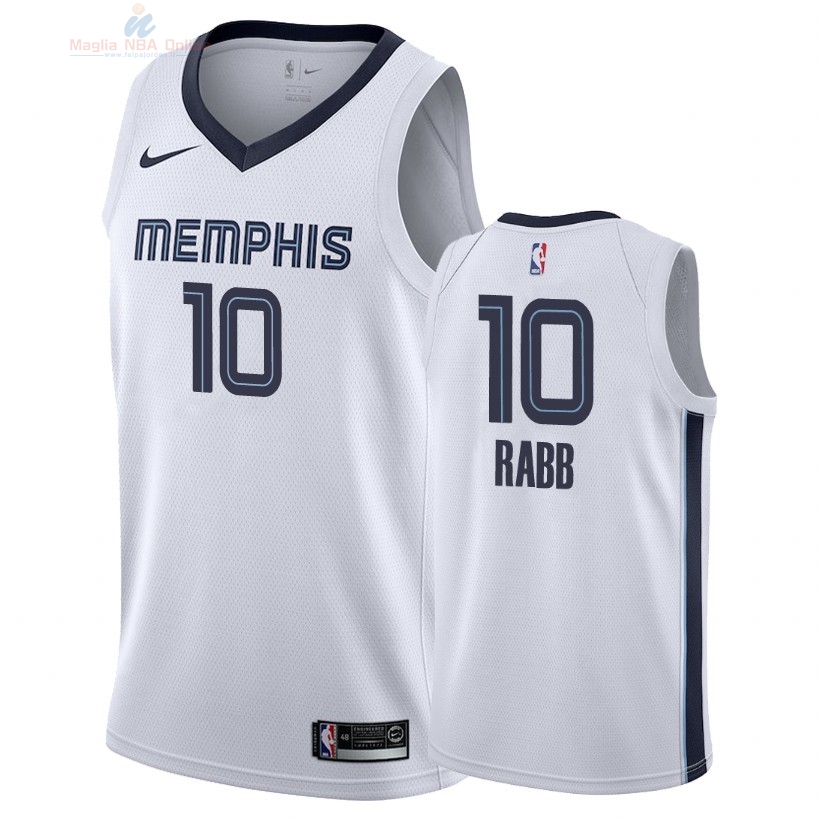Acquista Maglia NBA Nike Memphis Grizzlies #10 Ivan Rabb Bianco Association 2018-19