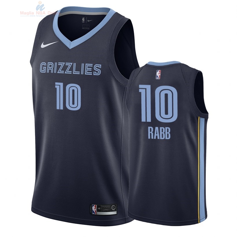Acquista Maglia NBA Nike Memphis Grizzlies #10 Ivan Rabb Marino Icon 2018-19