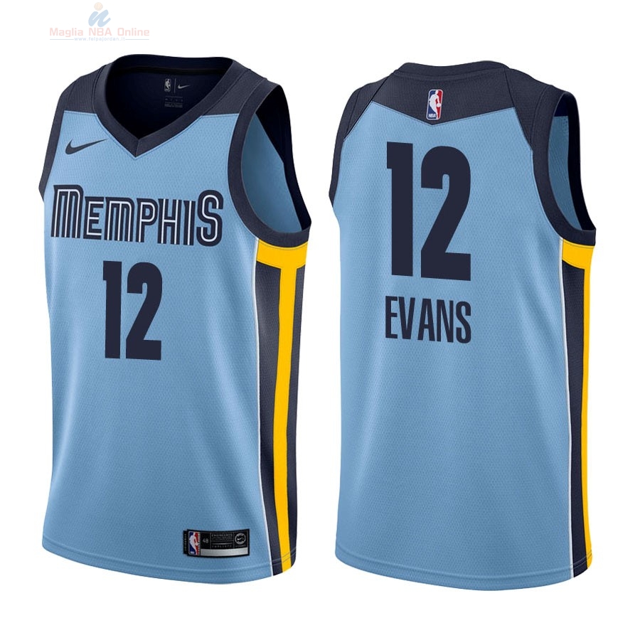 Acquista Maglia NBA Nike Memphis Grizzlies #12 Tyreke Evans Blu Statement 2018