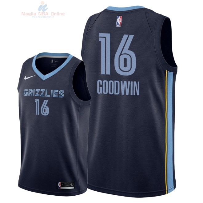 Acquista Maglia NBA Nike Memphis Grizzlies #16 Brandon Goodwin Marino Icon 2018-19