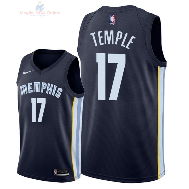 Acquista Maglia NBA Nike Memphis Grizzlies #17 Garrett Temple Marino Icon 2018