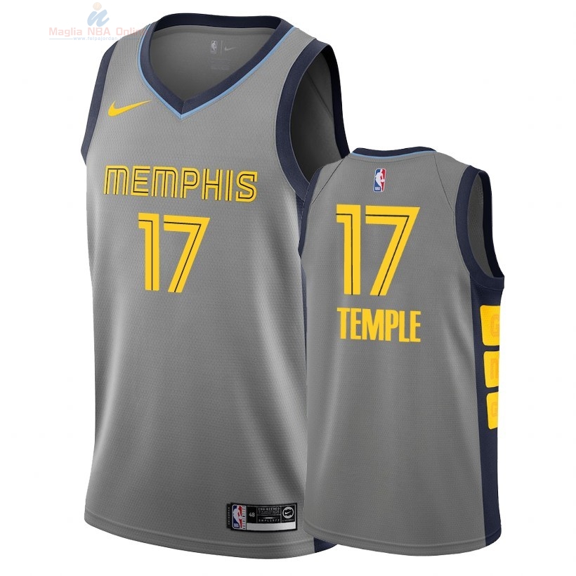 Acquista Maglia NBA Nike Memphis Grizzlies #17 Garrett Temple Nike Grigio Città 2018-19