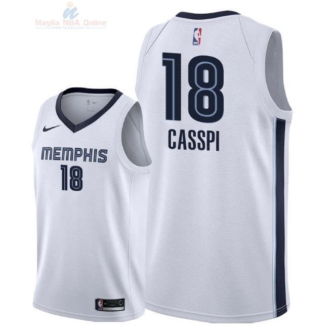 Acquista Maglia NBA Nike Memphis Grizzlies #18 Omri Casspi Bianco Association 2018-19