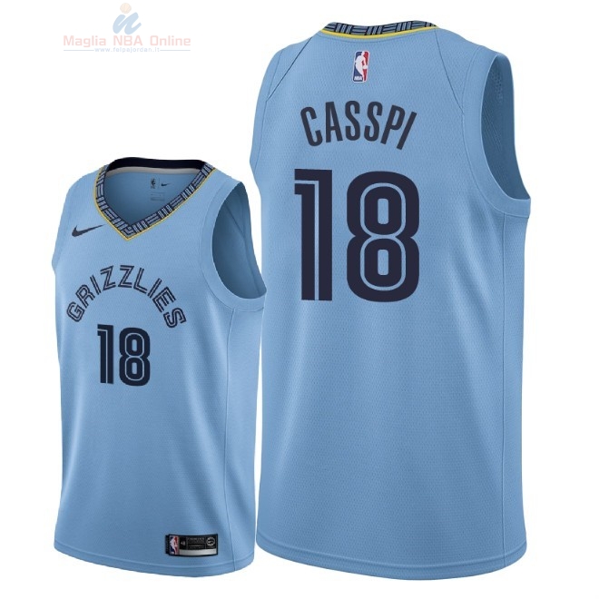 Acquista Maglia NBA Nike Memphis Grizzlies #18 Omri Casspi Blu Statement 2018-19
